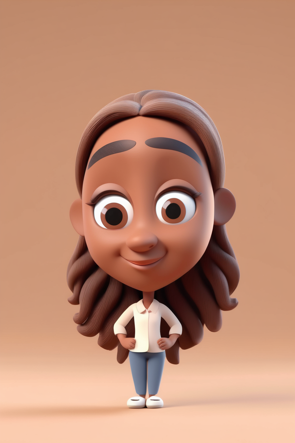 00403-1331190275-_lora_Clay Animation_1_Clay Animation - precious, tiny 3D render featuring captivating oval-shaped black eyes, light brown skin.png